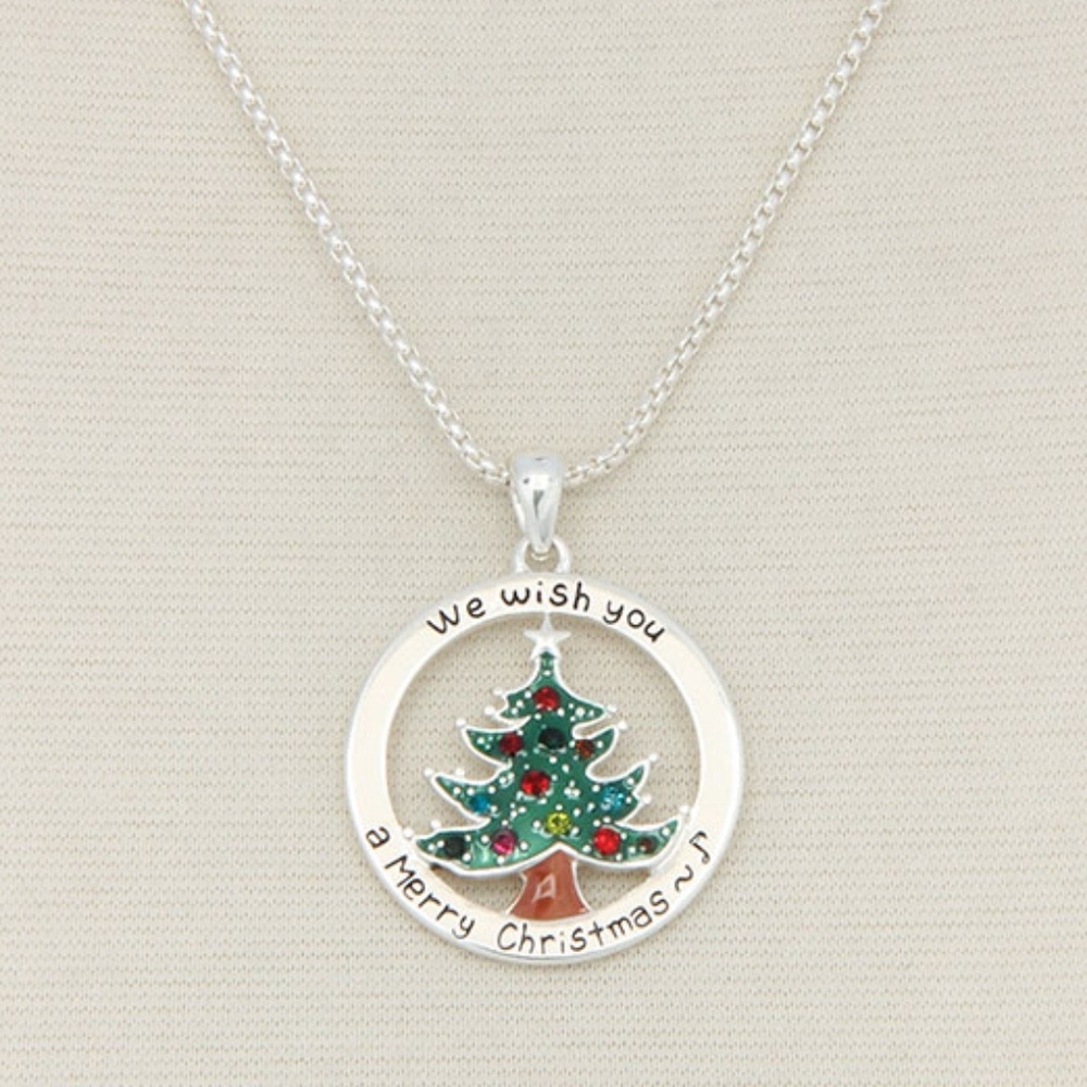 Christmas Tree Pendant Necklace